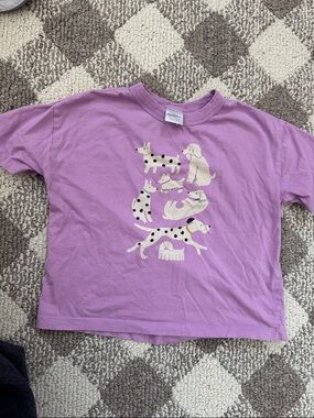Hanna Andersson Lavender Purple Dog Stack Graphic Tee